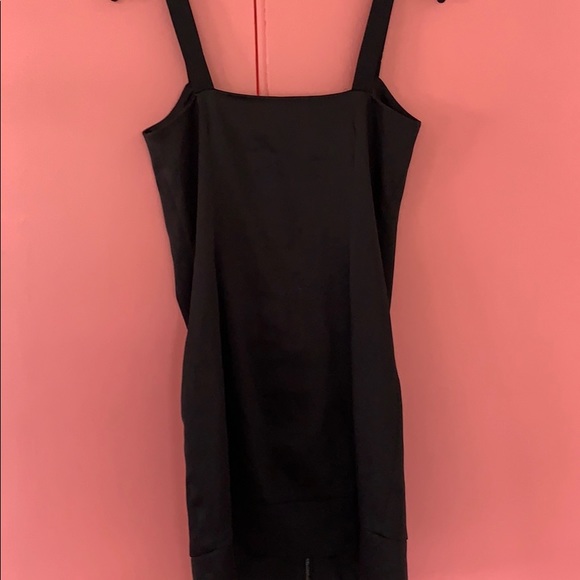 Kensie LBD little black dress zipper front ruffles - Picture 5 of 6